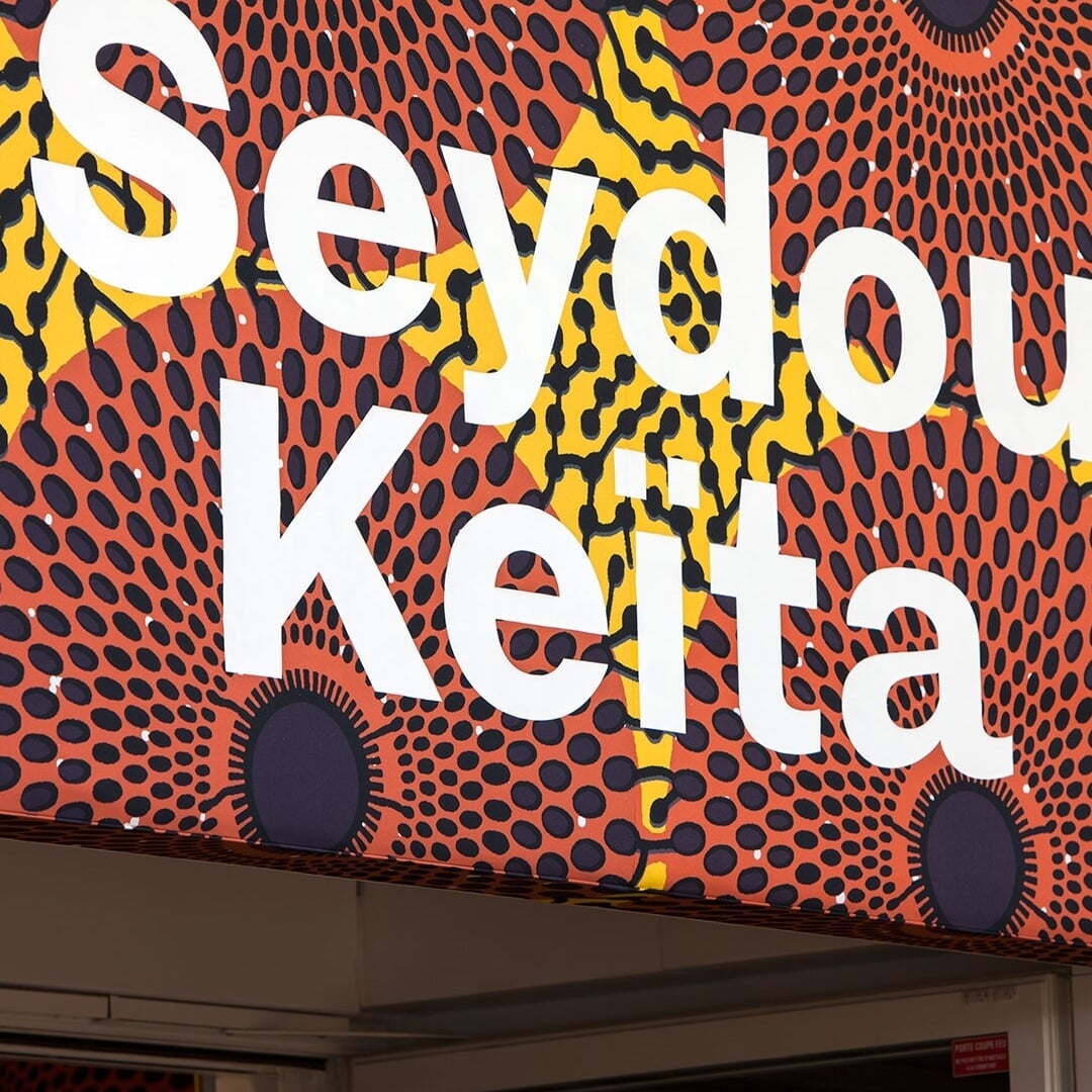 Signage for the Seydou Keïta Exhibition