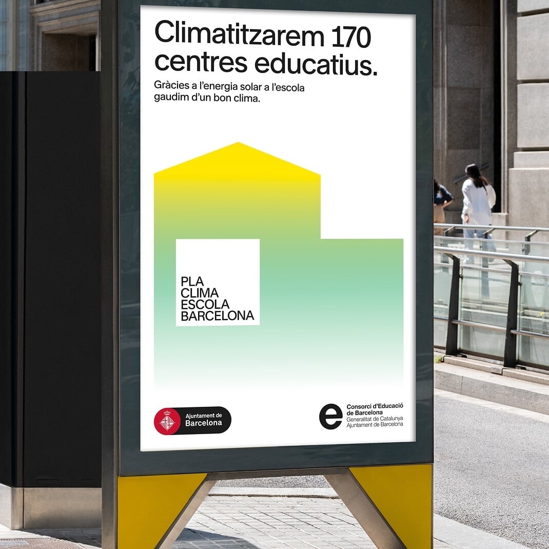 Visual Identity and Campaign System for Pla Clima Escola Barcelona