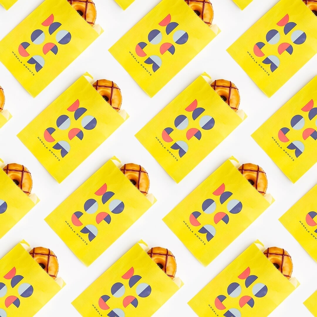 Brand Identity and Packaging for Hoopla Donuts