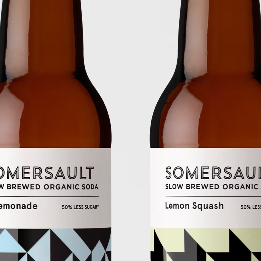 Brand Identity and Packaging for Somersault Premium Sodas