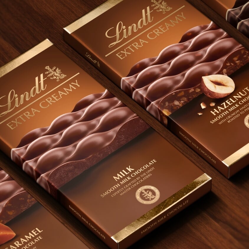 Packaging Design for Lindt Extra Creamy