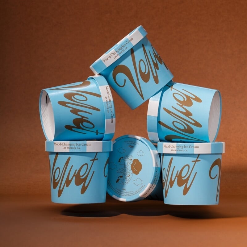 Packaging Design for VELVET Mood-Changing Ice Cream
