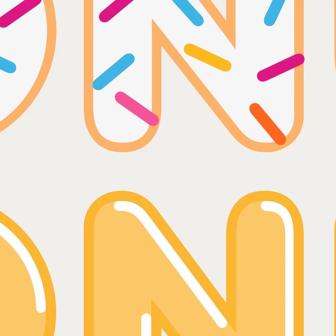Color Font Modification for Dunkin’