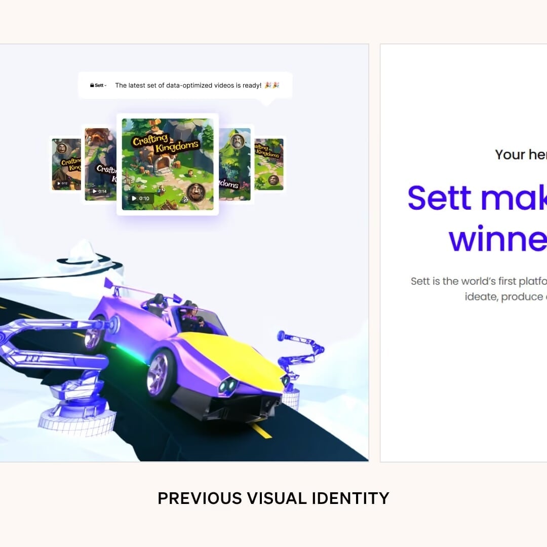Brand Identity for Sett’s AI Game Creative Platform