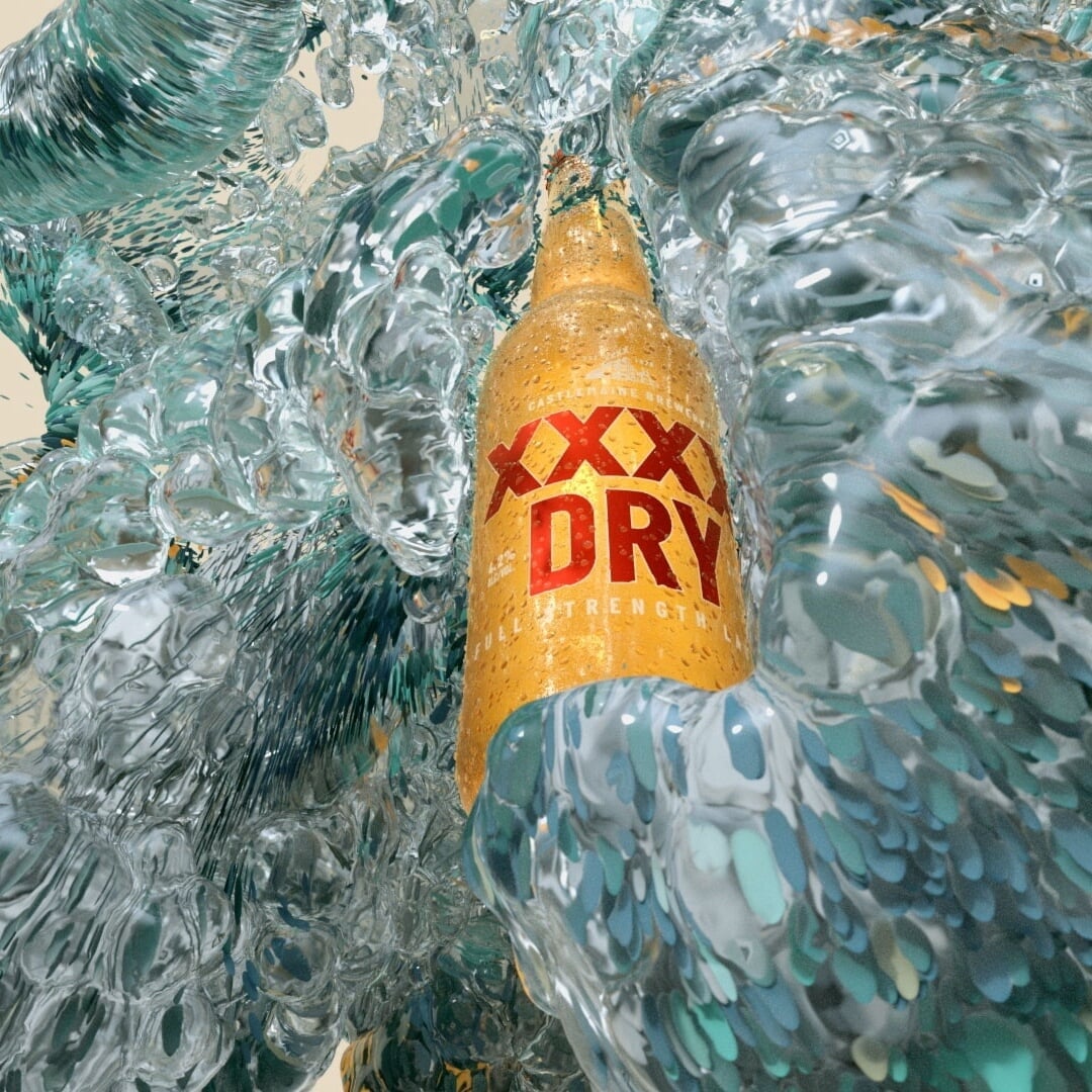 Campaign and Visual Identity for XXXX Dry Beer