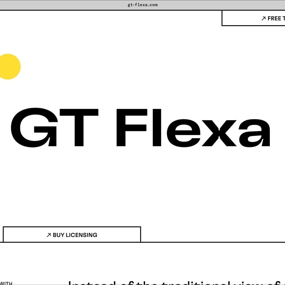 Typeface Design for GT Flexa