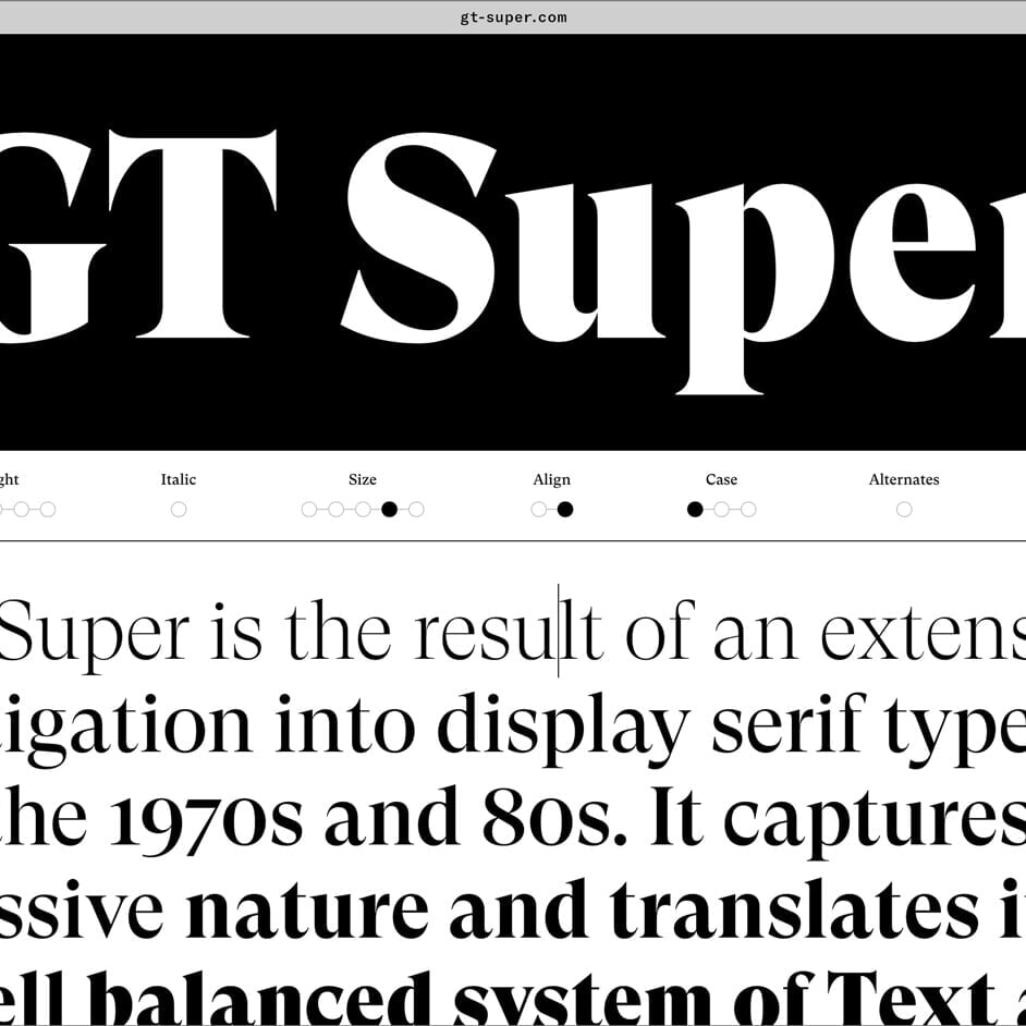Typeface Design for Display Serif Typography