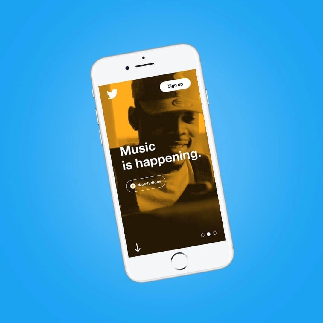 Showcase website for Twitter
