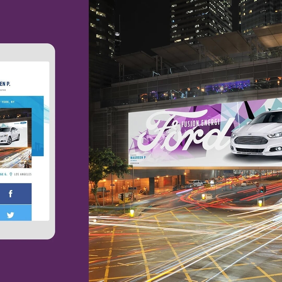 Interactive out-of-home campaign for Ford