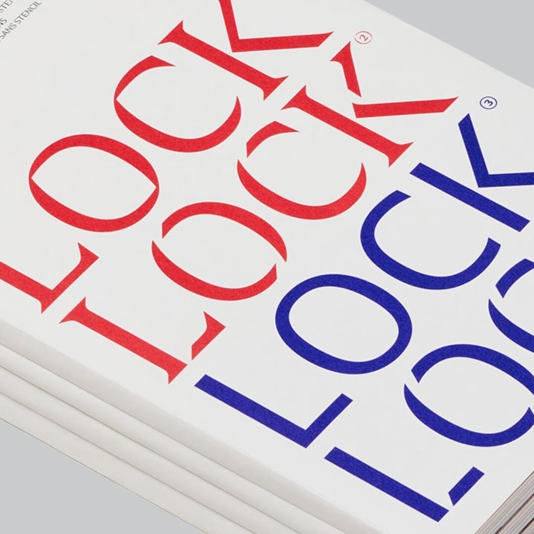 Editorial Design for Lock Typeface Specimen Book
