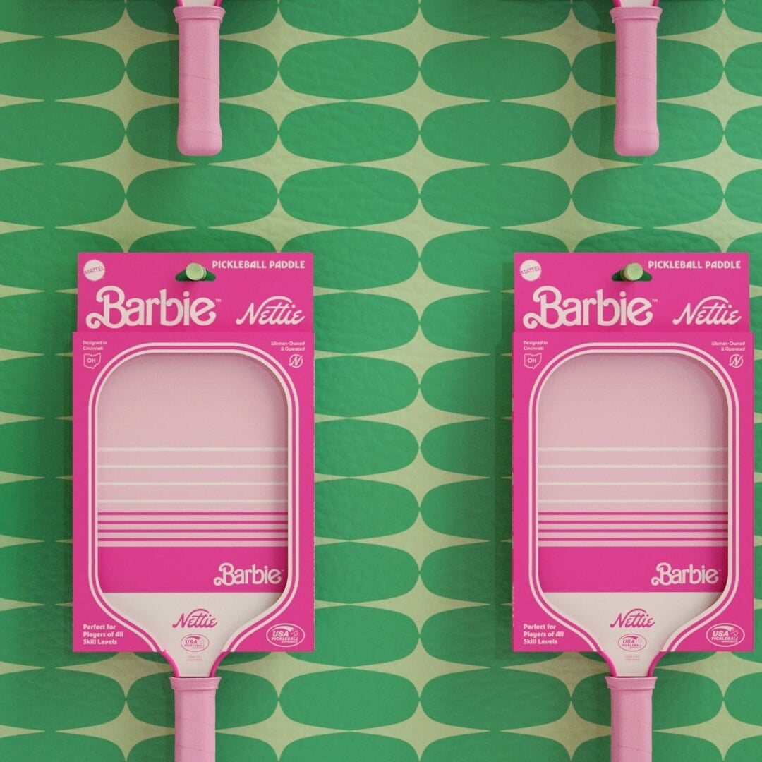 Paddle and Packaging Design for Barbie x Nettie Collaboration