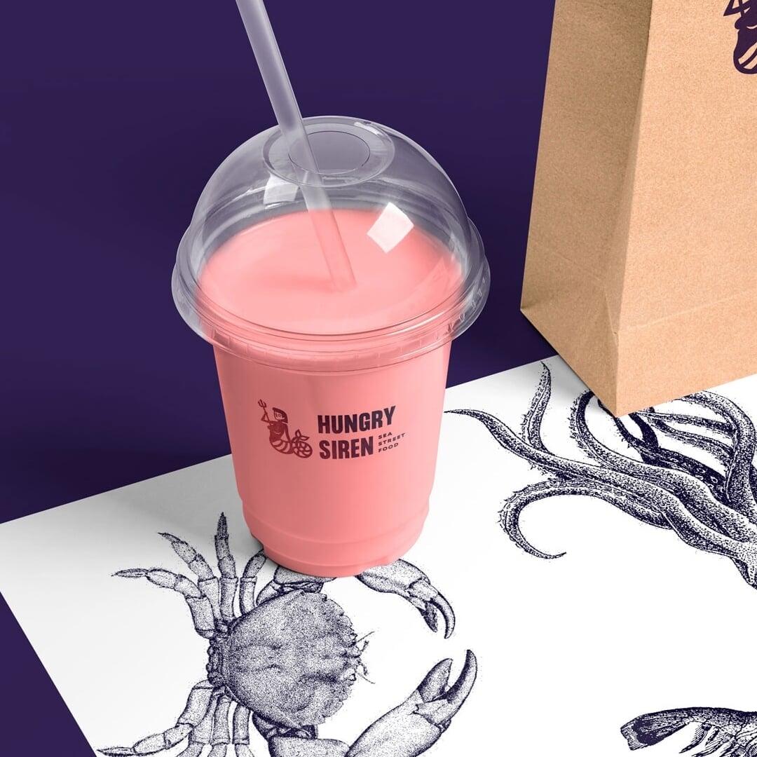 Brand Identity and Packaging for a Seafood Street Food Cafe