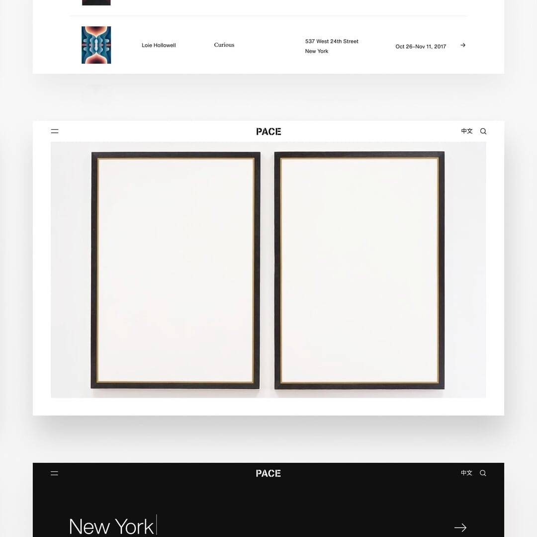 Digital Platform Redesign for Pace Gallery