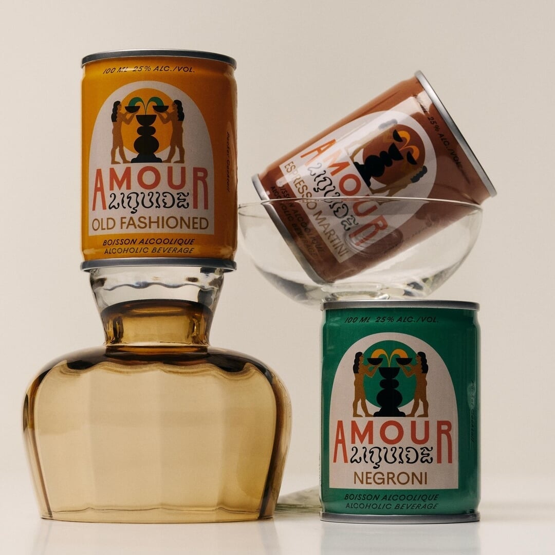 Packaging for Amour Liquide Cocktails