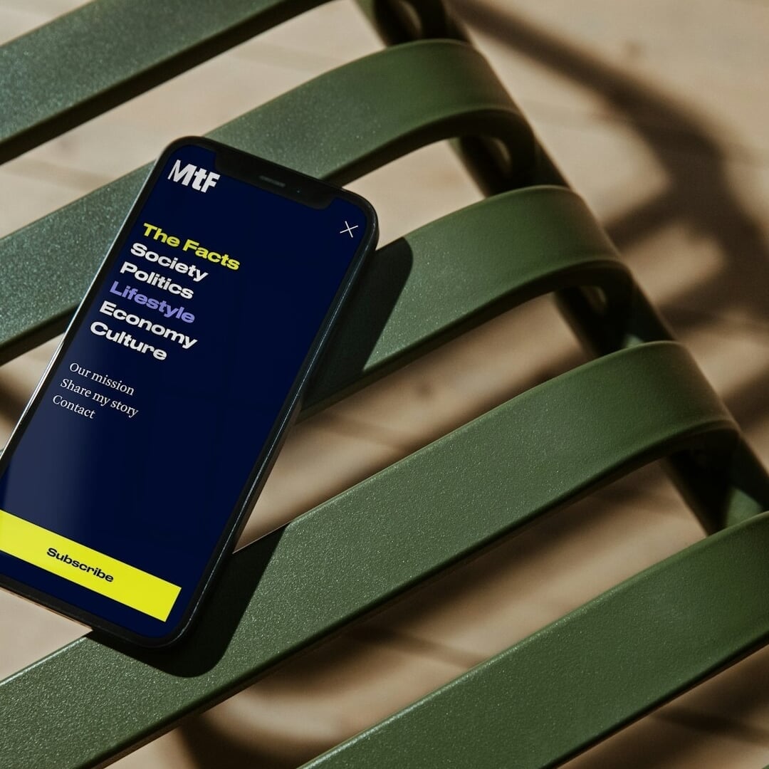 Brand and Website Design for Mind the Facts