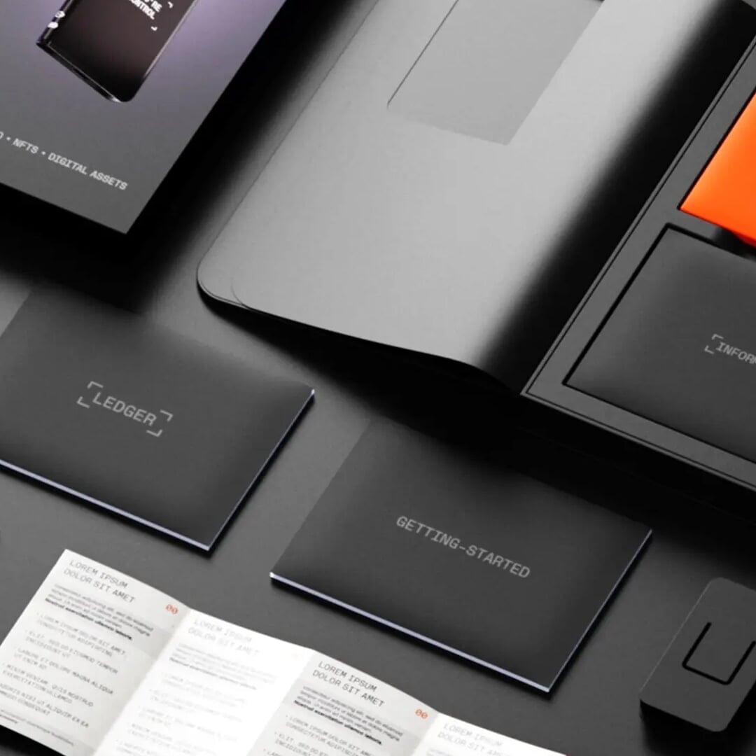 Packaging for the Ledger Stax Crypto Wallet