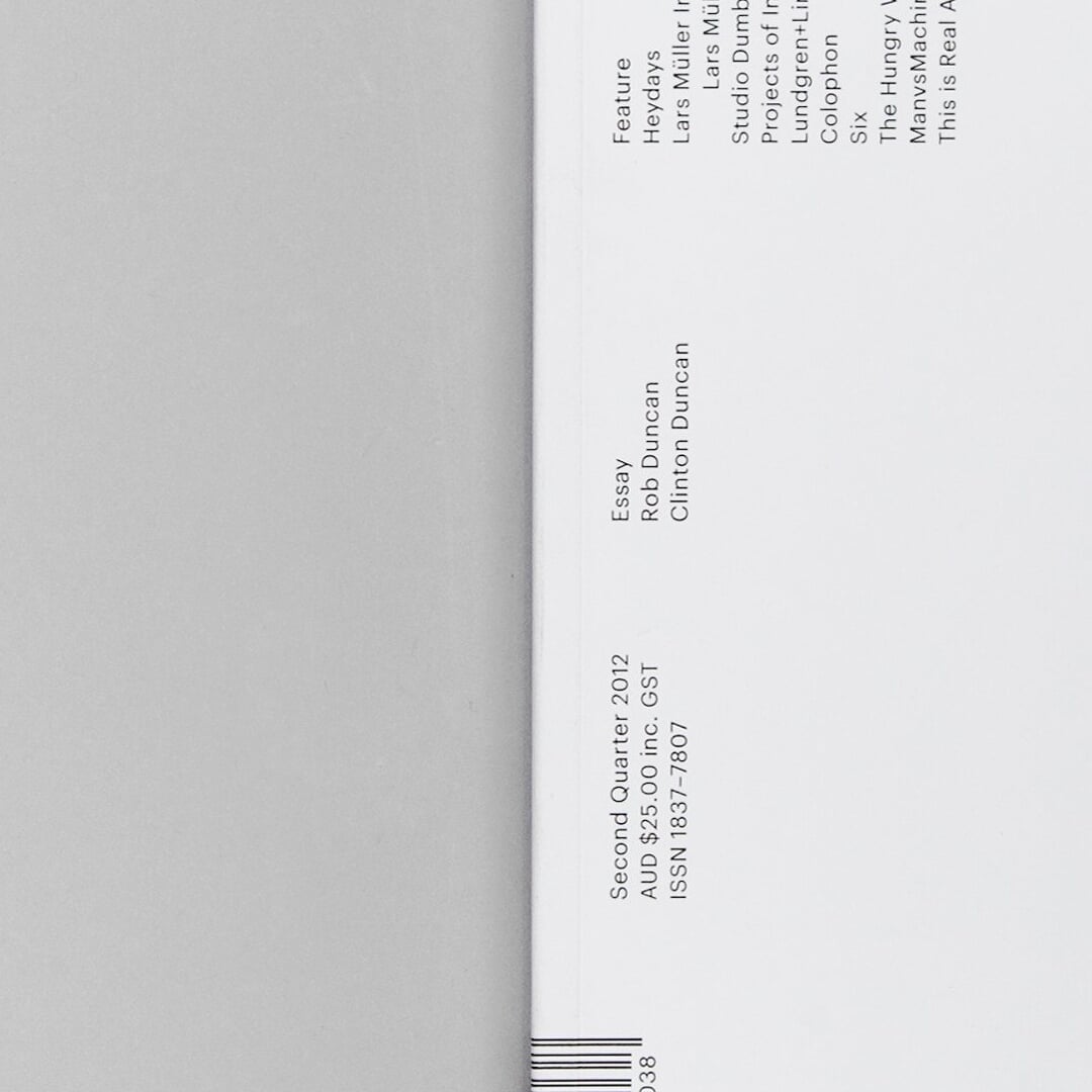 Editorial Design for Process Journal Edition Seven