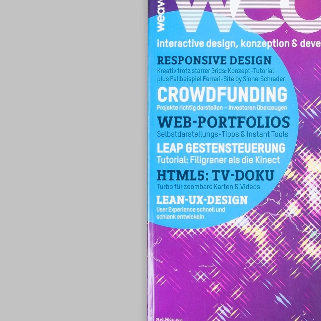 Editorial Design for Weave Magazine