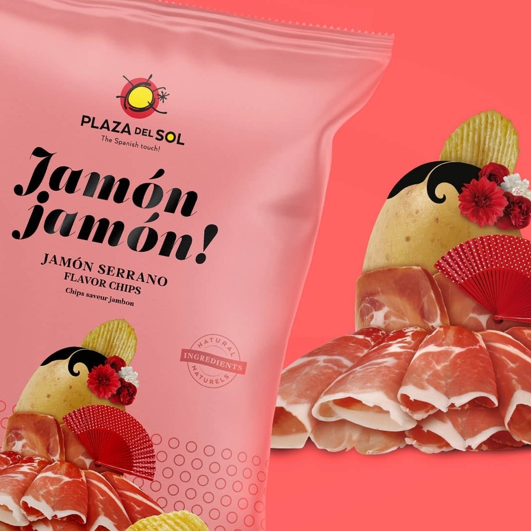 Packaging for Plaza Del Sol Spanish Crisps
