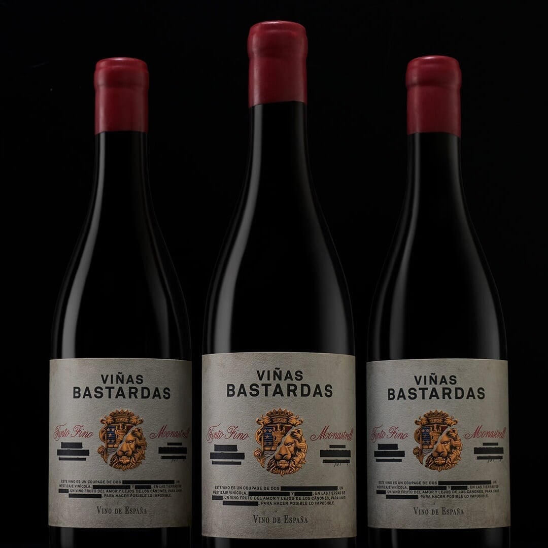 Packaging for Viñas Bastardas Wine