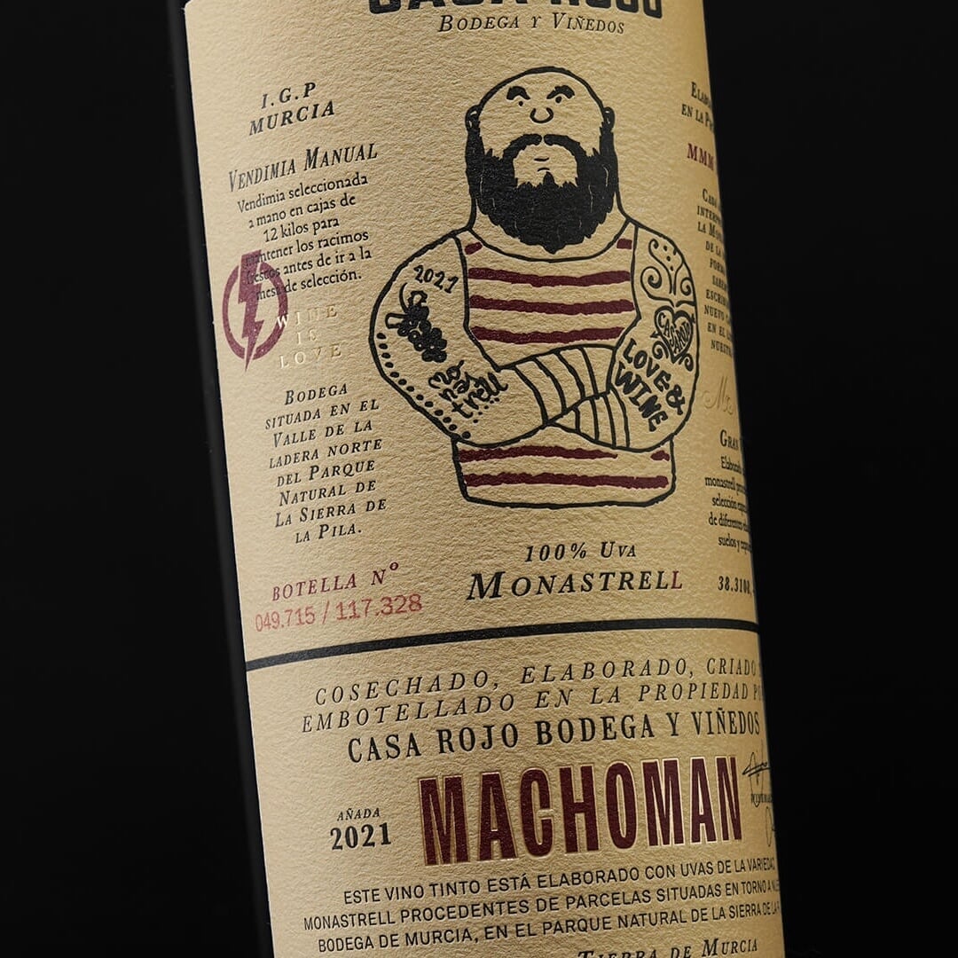 Packaging for Machoman Wine
