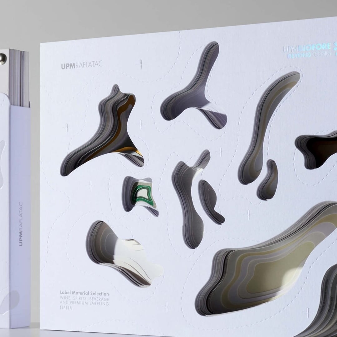 Product Design for UPM Raflatac Label Materials Swatchbook