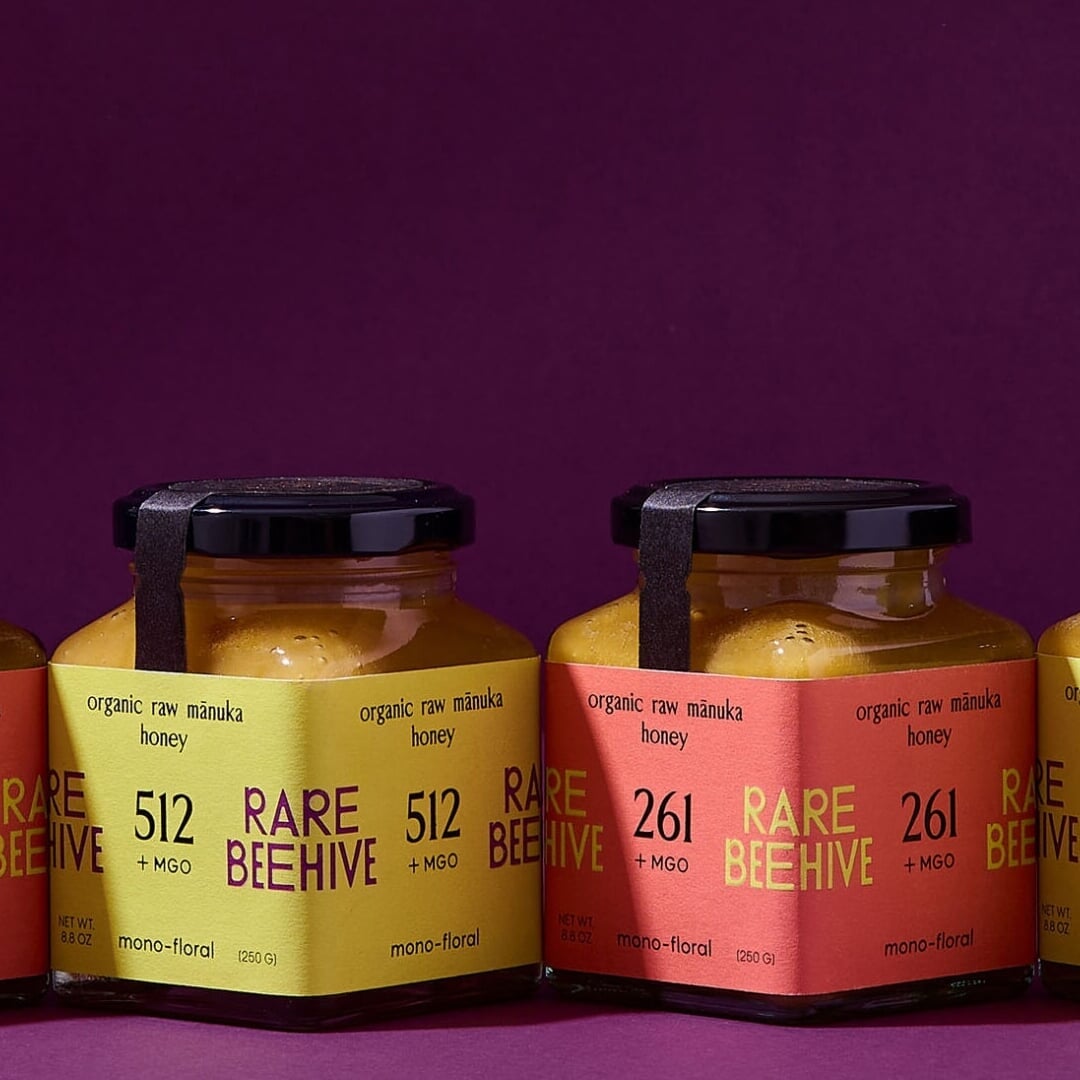 Branding and packaging for a premium mānuka honey company 