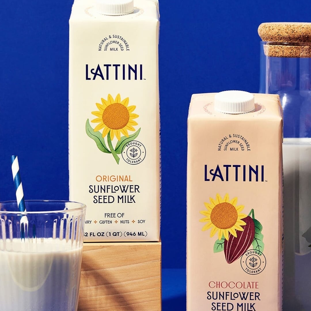 Brand identity and packaging for a plant-based milk brand 