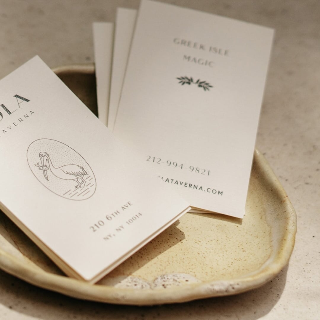 Branding for a Greek-inspired SoHo taverna 