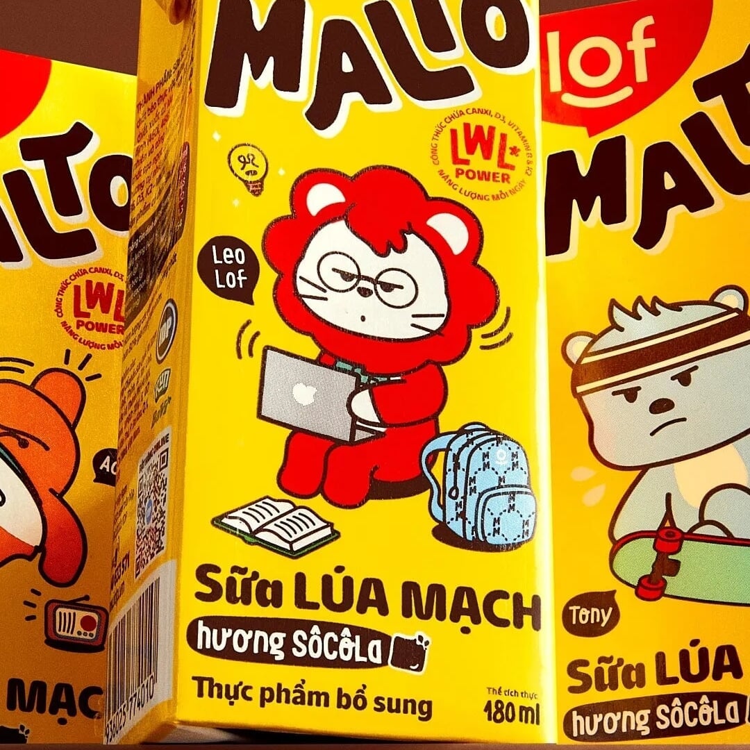 Brand identity and packaging for a Vietnamese teen milk brand 