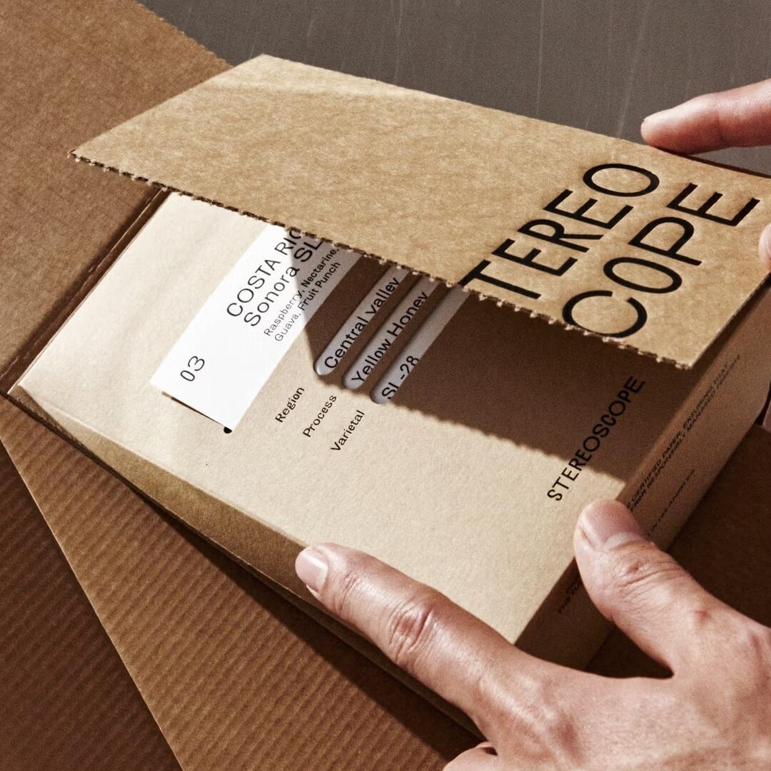 Packaging and Identity for Stereoscope Coffee Roaster