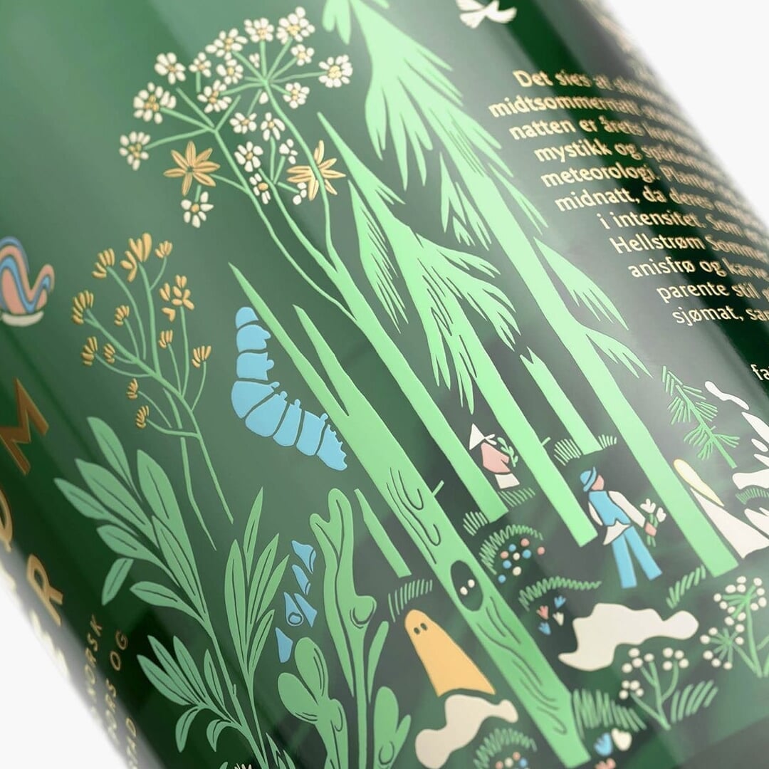 Packaging Design for Hellstrøm Sommer Aquavit