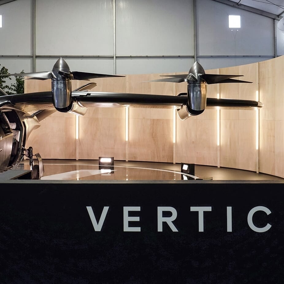 Exhibition Design for Vertical Aerospace VX4 Reveal