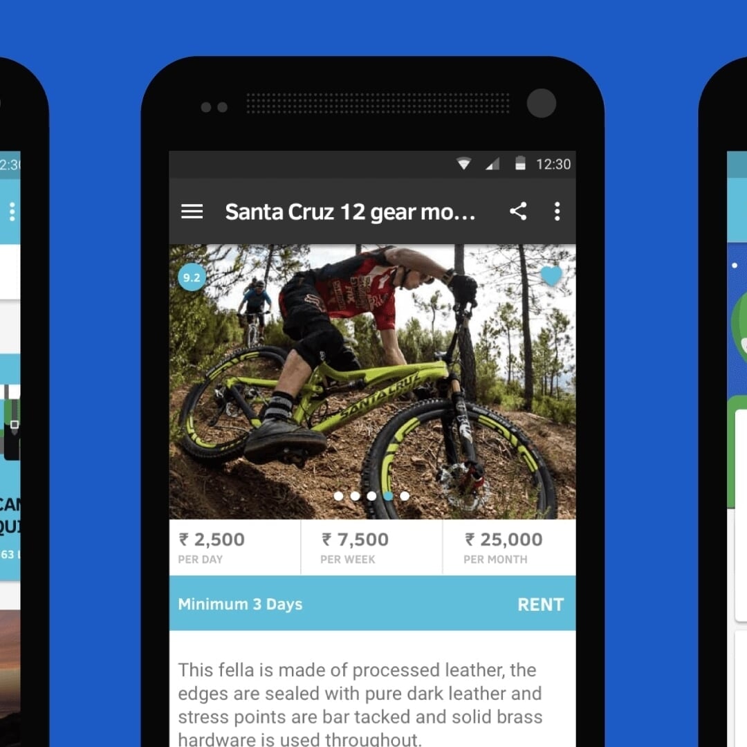 Mobile UX Design for Rent Set Go