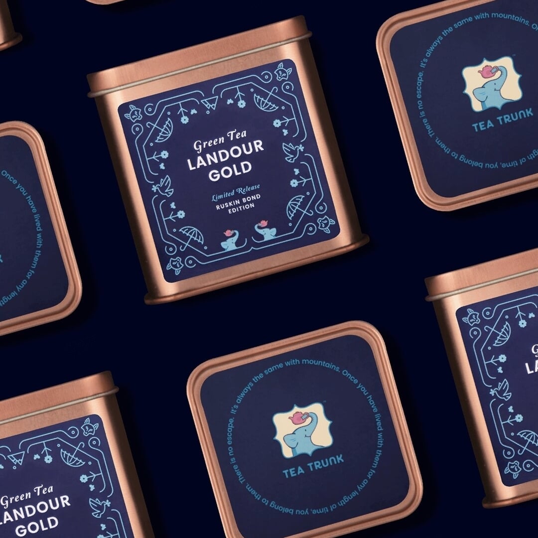 Limited Edition Packaging for Tea Trunk Ruskin Bond Blend