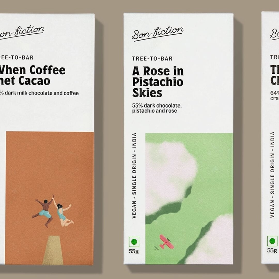 Branding and Packaging for Bon Fiction Chocolates