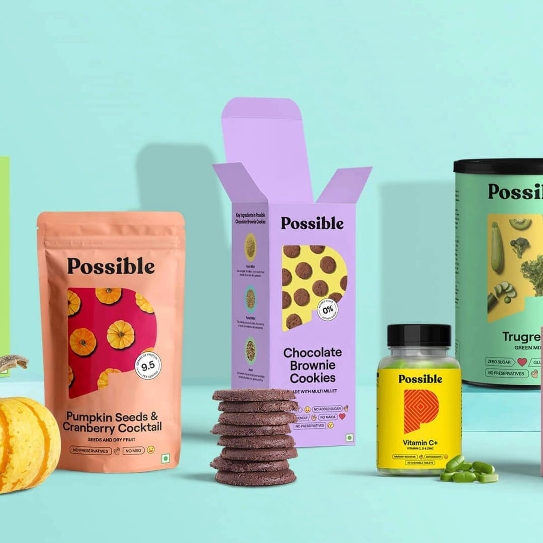 Branding and Packaging for Possible Nutrition Brand