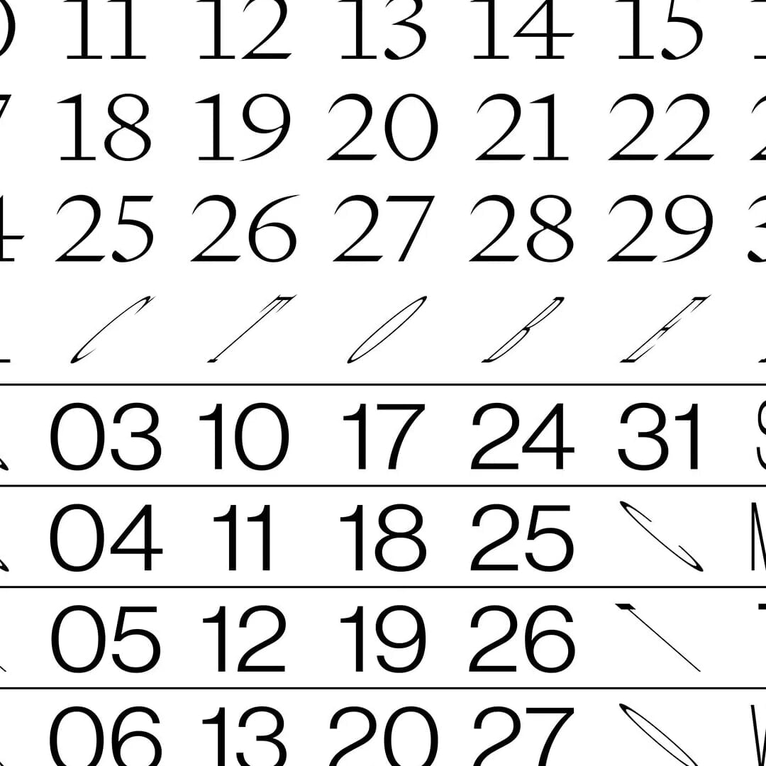 Calendar Design for Korean Society of Typography