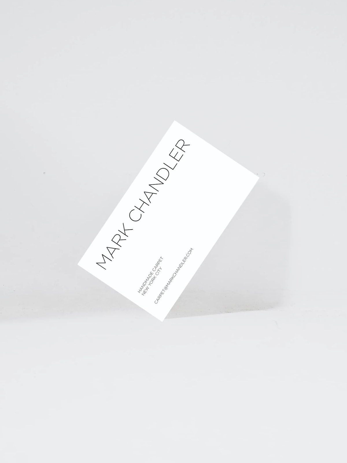 Visual identity for Mark Chandler