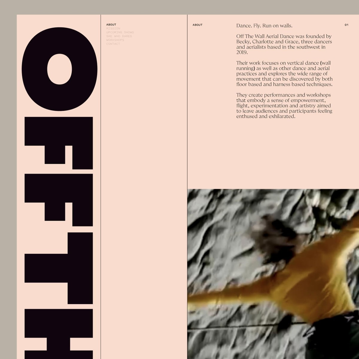 Brand Identity and Website for Off the Wall Aerial