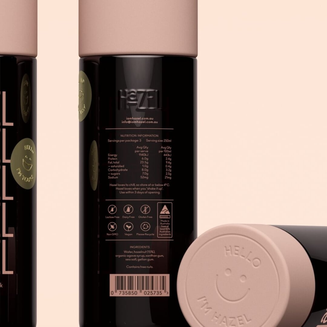 Branding and Packaging for Hazel Milk
