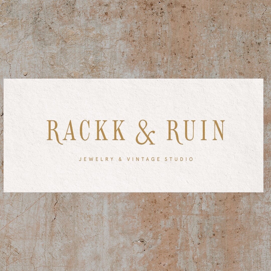 Brand Identity for Rackk & Ruin Jewelry and Vintage Studio