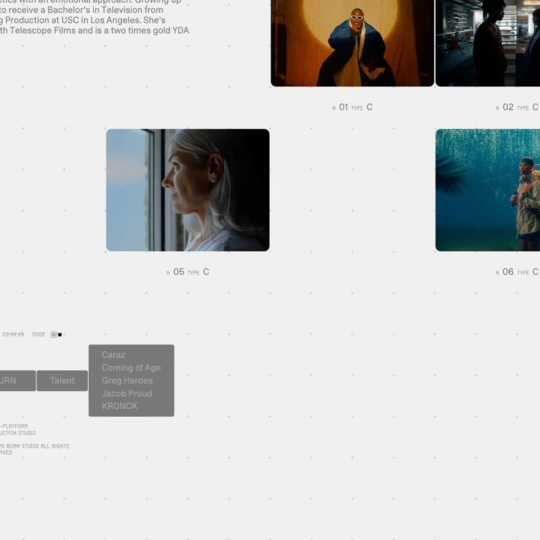 Brand Identity and Website Design for Burn Studio