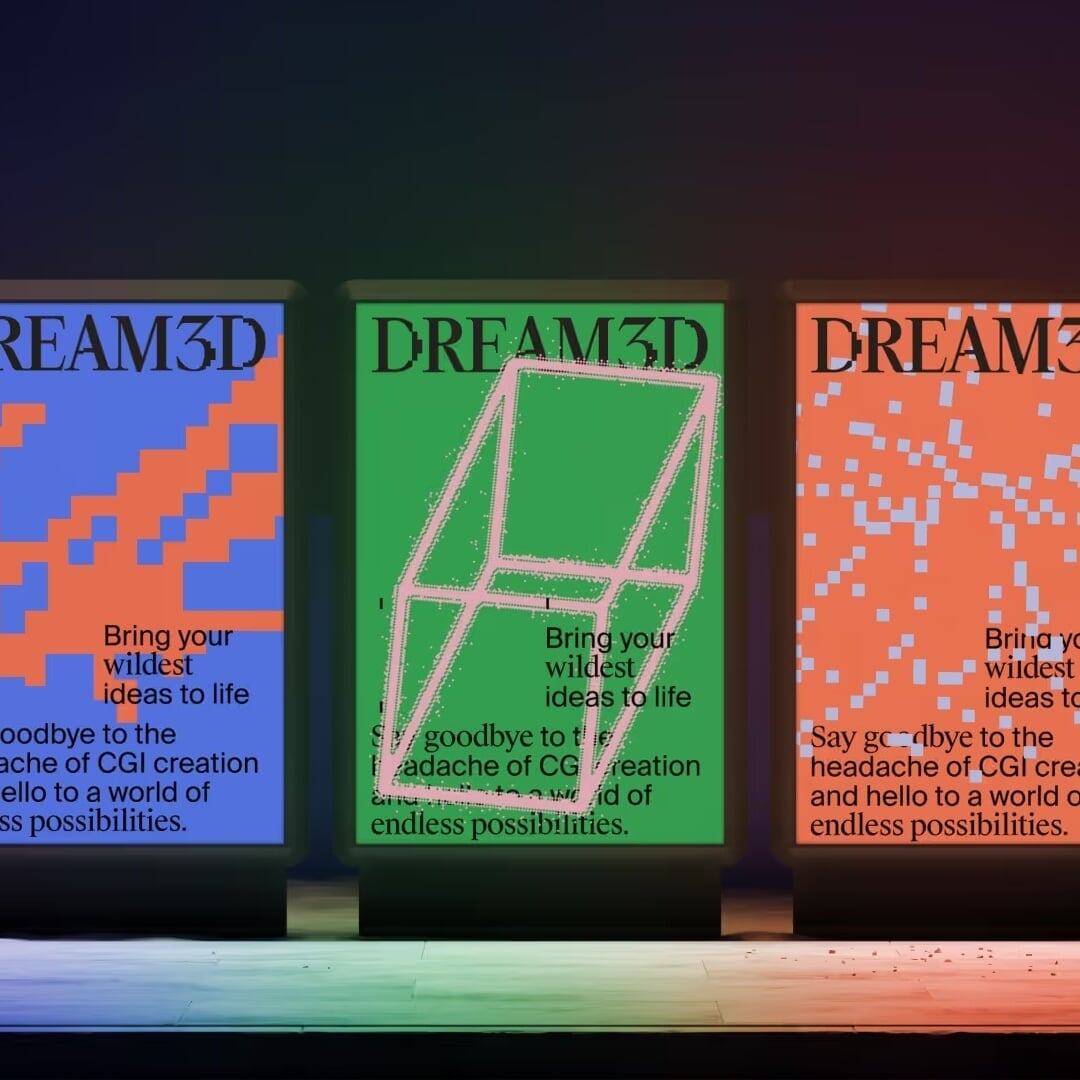 Brand Identity for Dream3D AI Graphics Platform