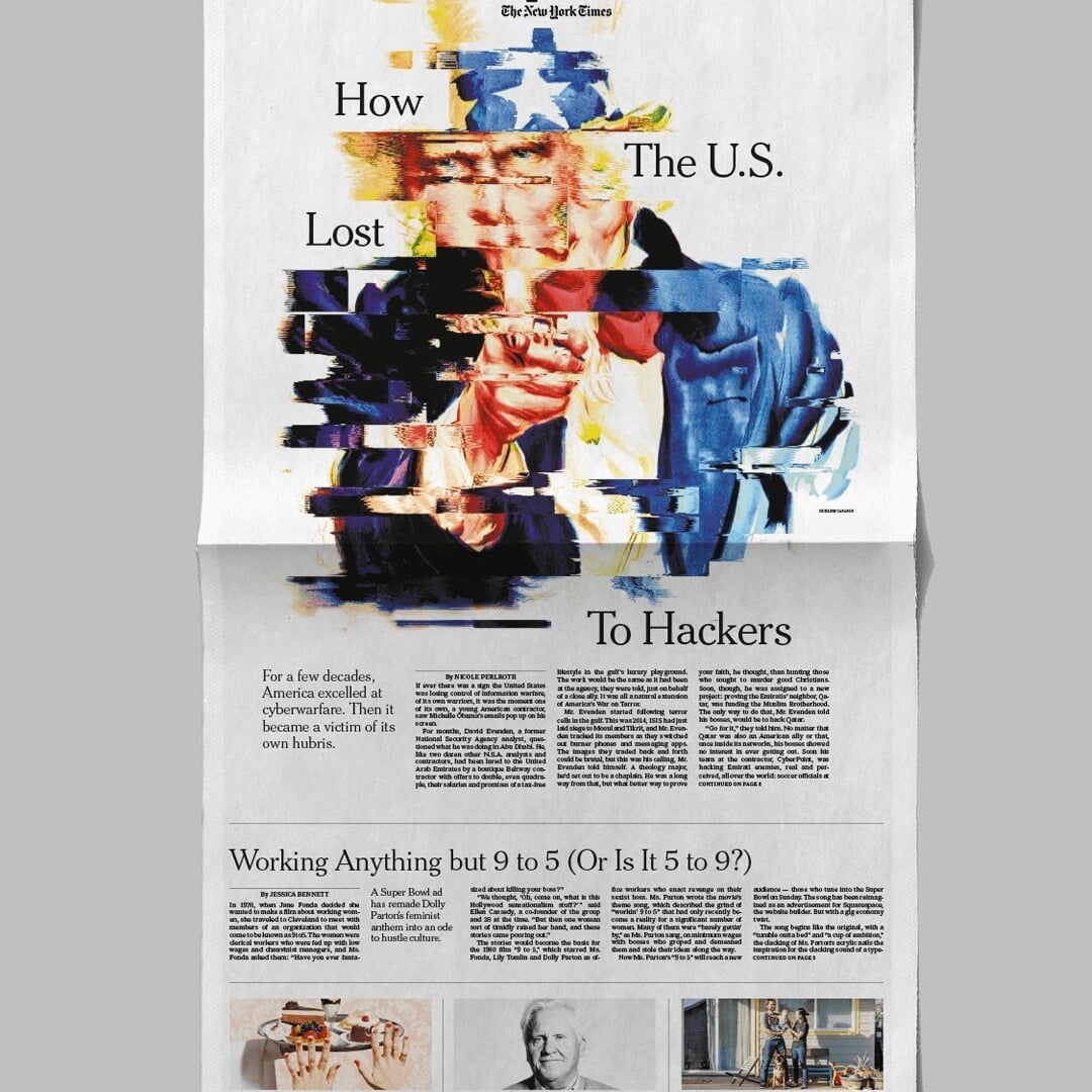 Concept and Cover Design for the New York Times Cyberwarfare Feature
