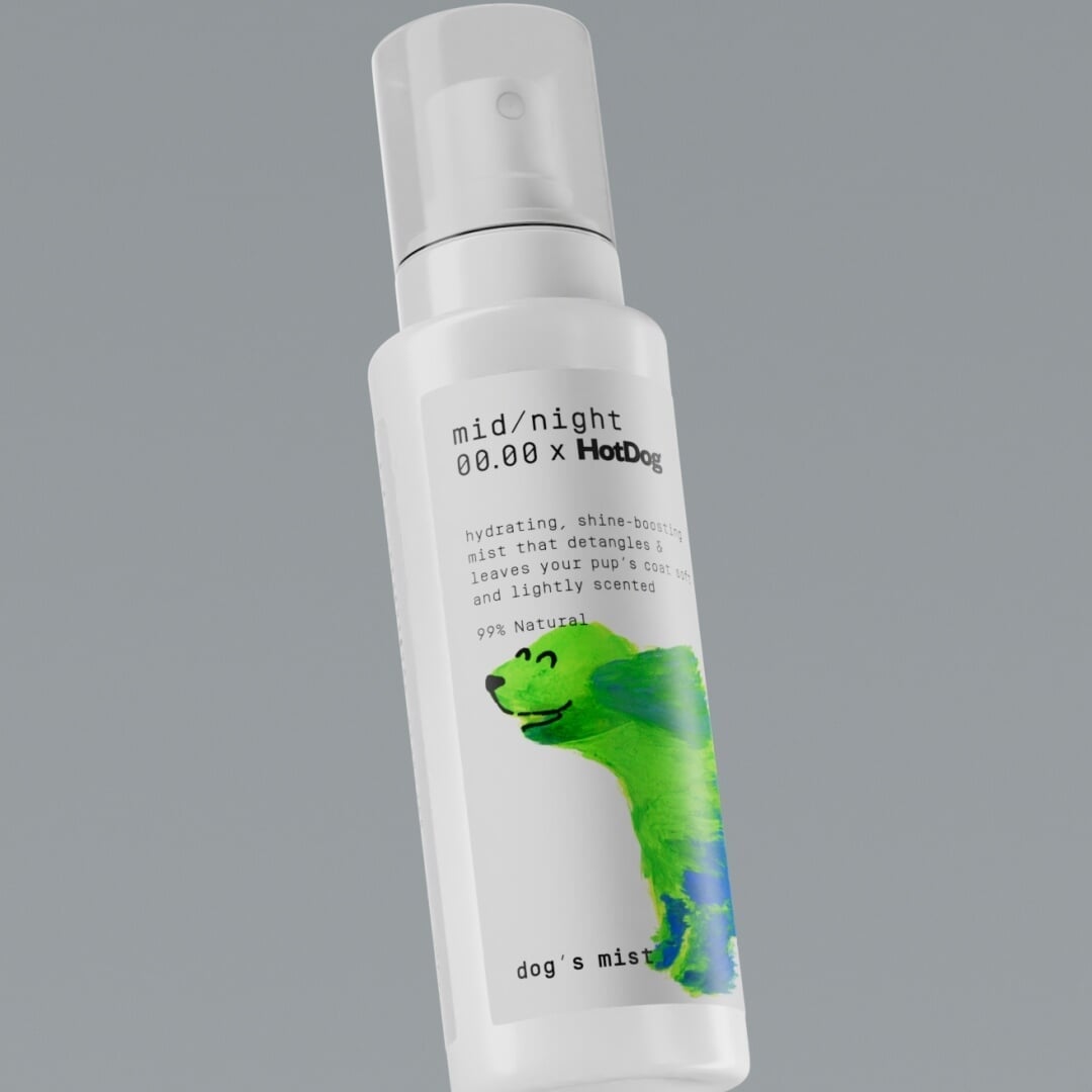 Packaging Design for Midnight Cosmetics X Hotdog Mist Pack