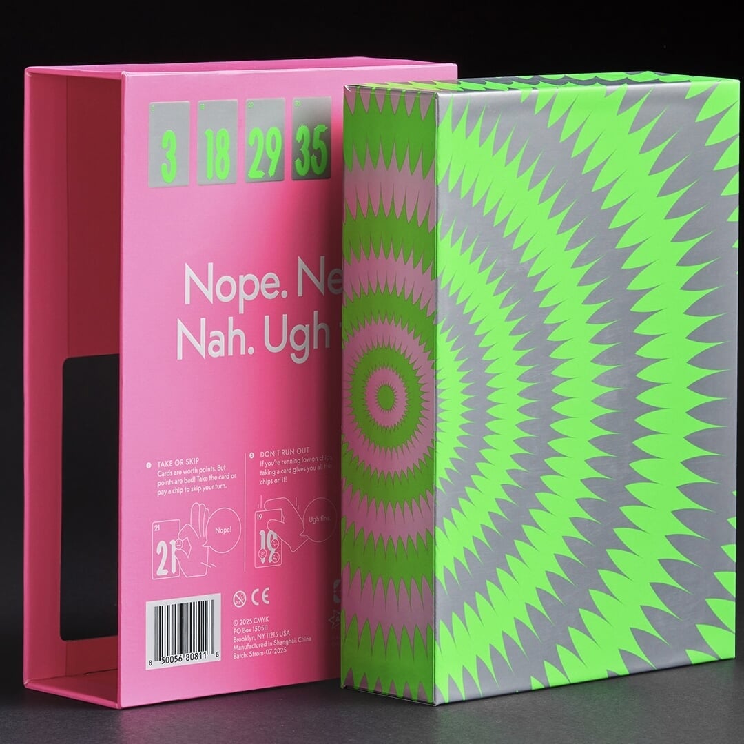 Visual Identity and Packaging for Magenta's No Thanks! Card Game