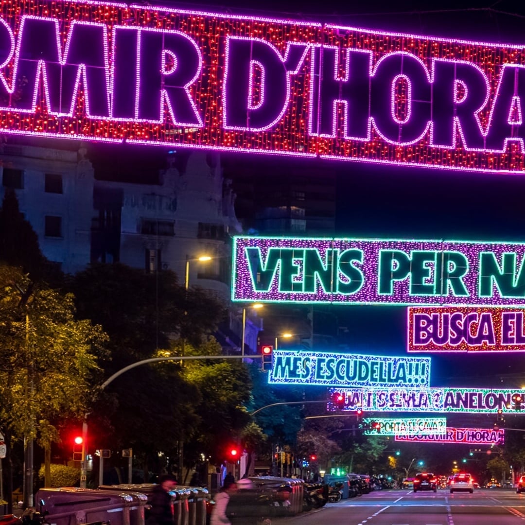 Christmas Light Installation for Barcelona’s Aragó Street