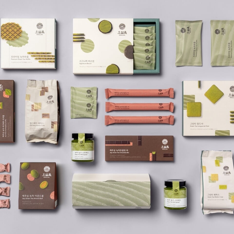 Packaging Design for Osulloc Teafood & Bakery