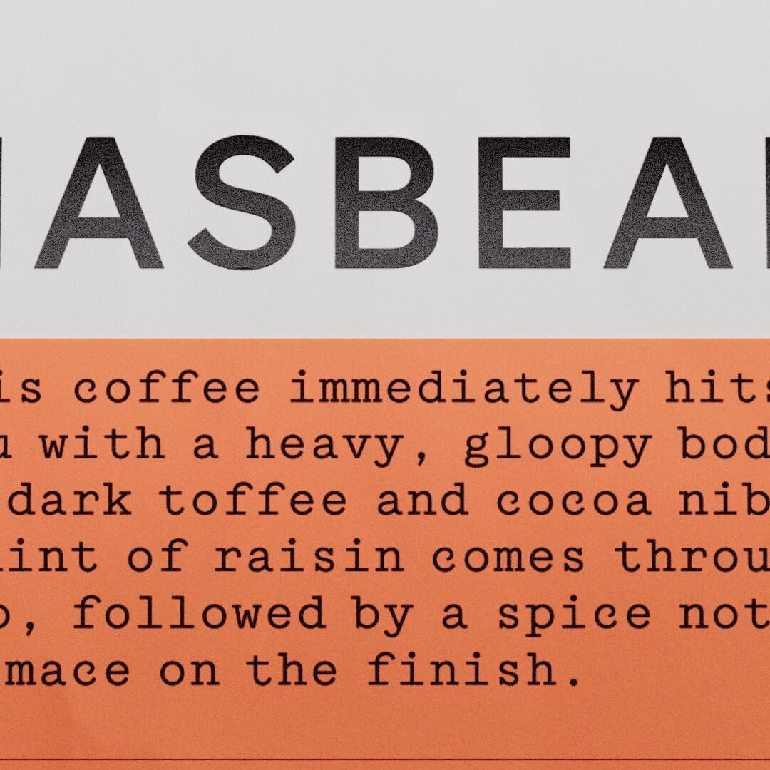 Brand Identity and Packaging for Specialty Coffee Roaster Hasbean